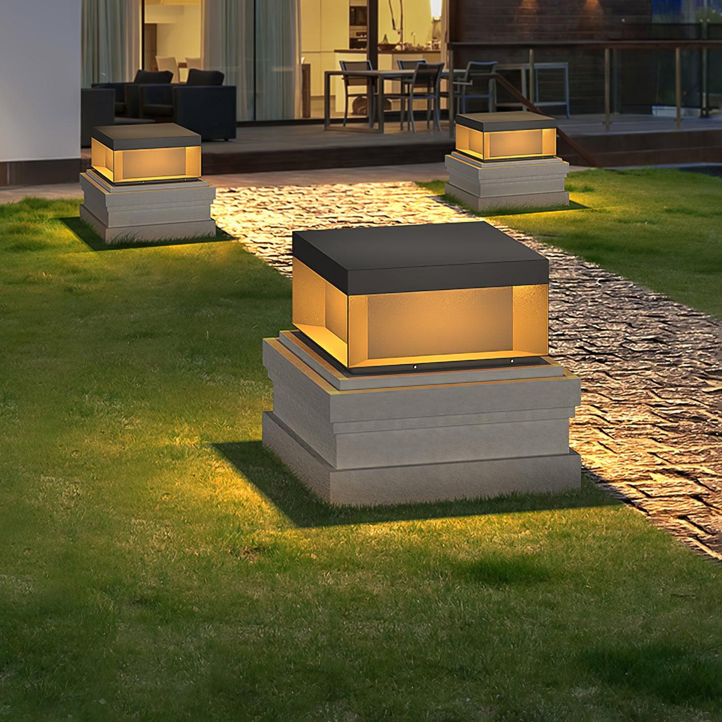 Black Box Outdoor Post Light - Blowlighting