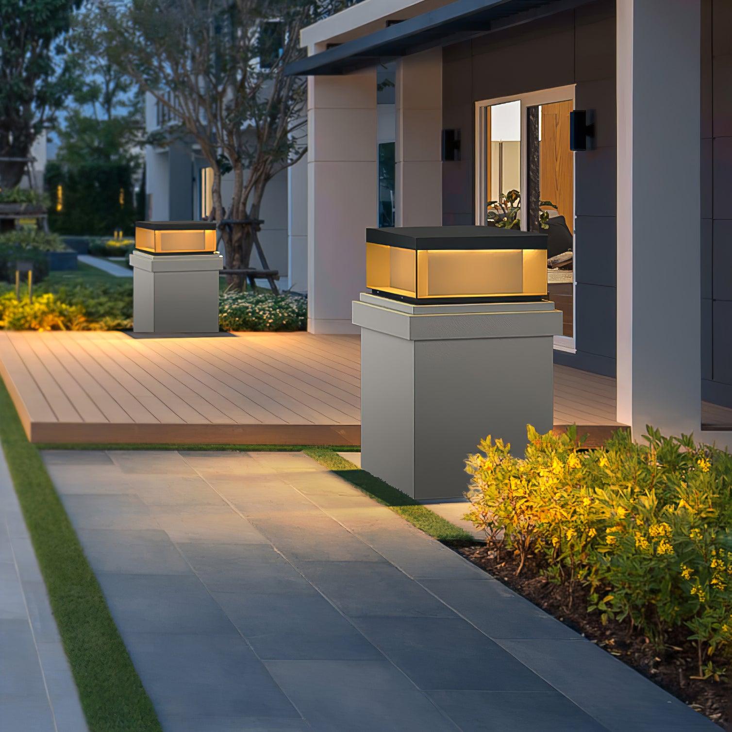 Black Box Outdoor Post Light - Blowlighting