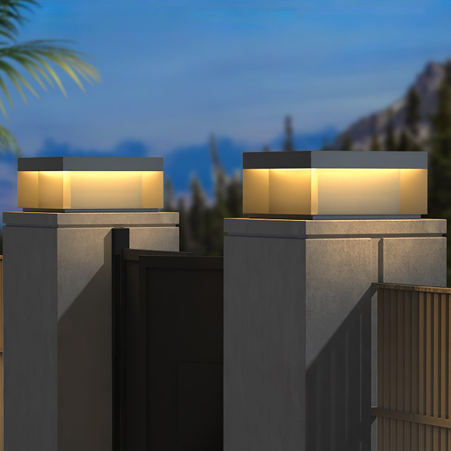 Black Box Outdoor Post Light - Blowlighting