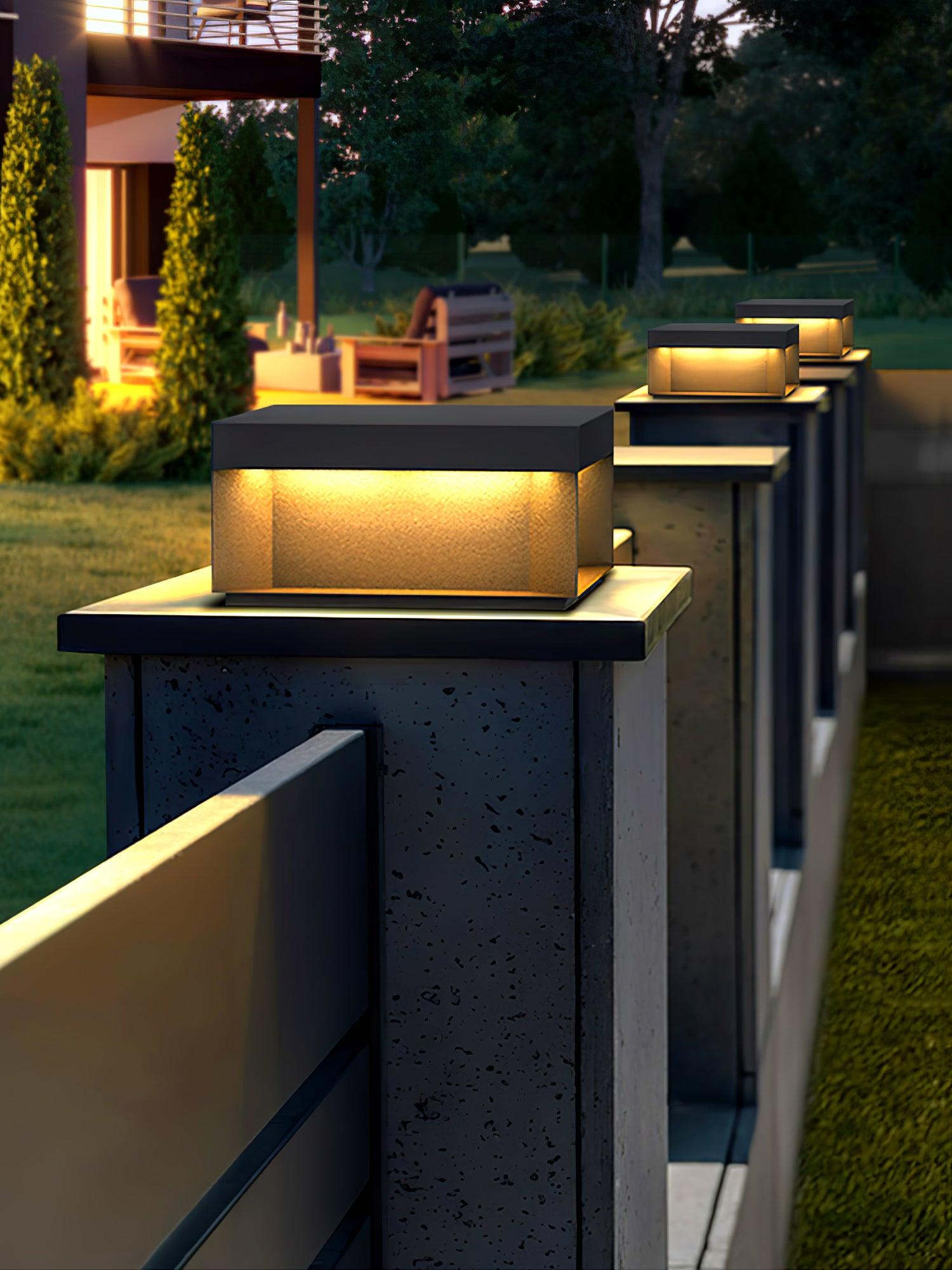 Black Box Outdoor Post Light - Blowlighting