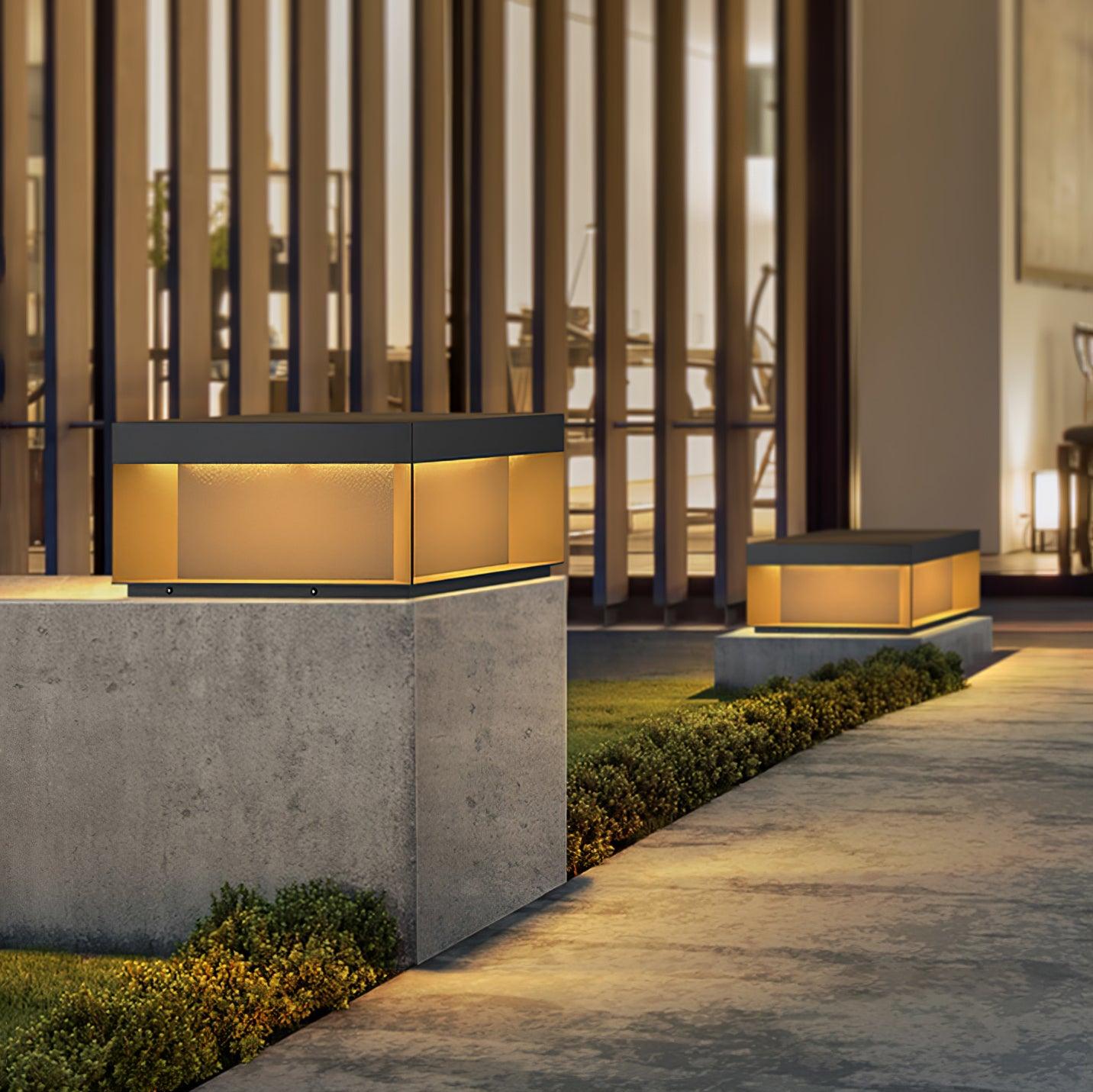 Black Box Outdoor Post Light - Blowlighting