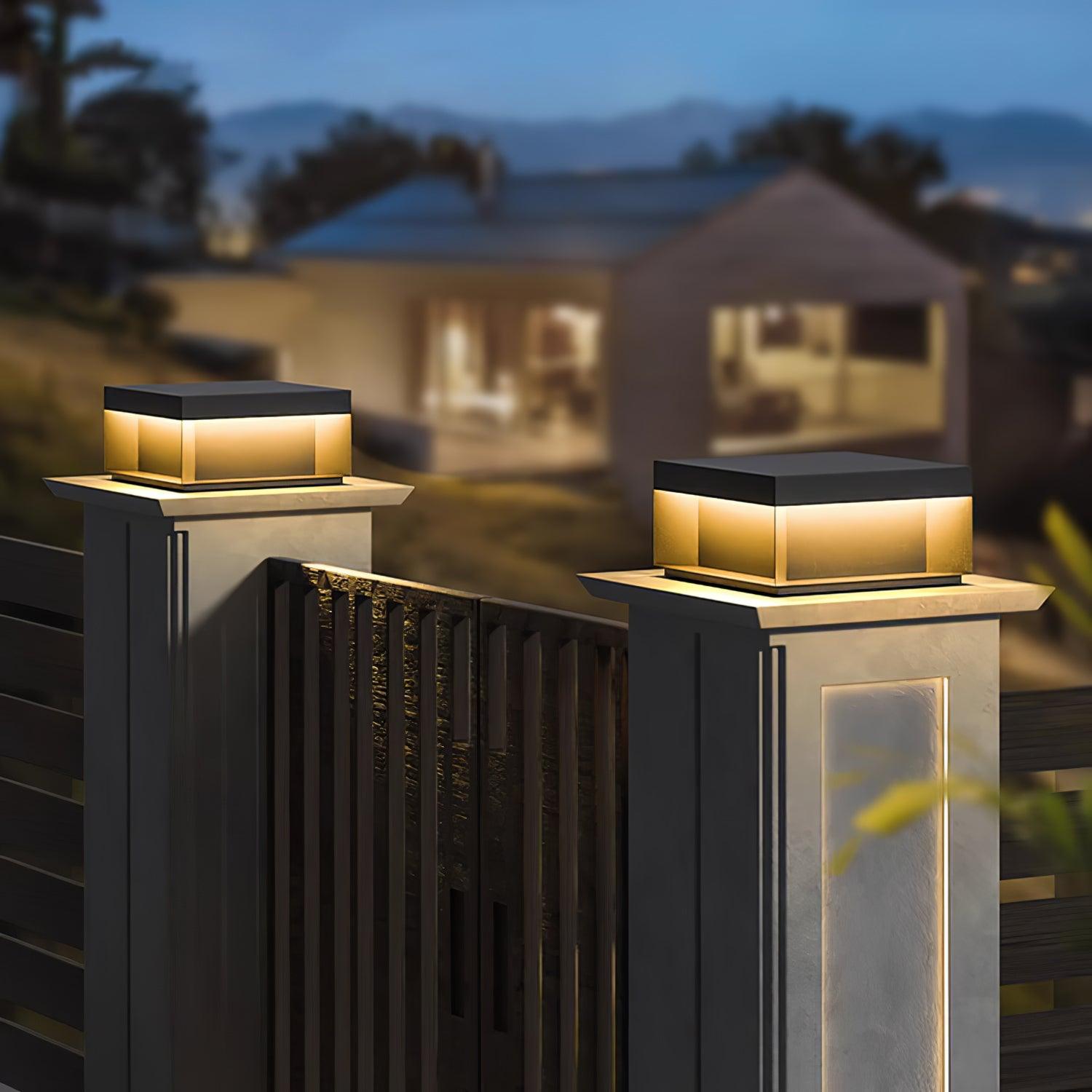 Black Box Outdoor Post Light - Blowlighting