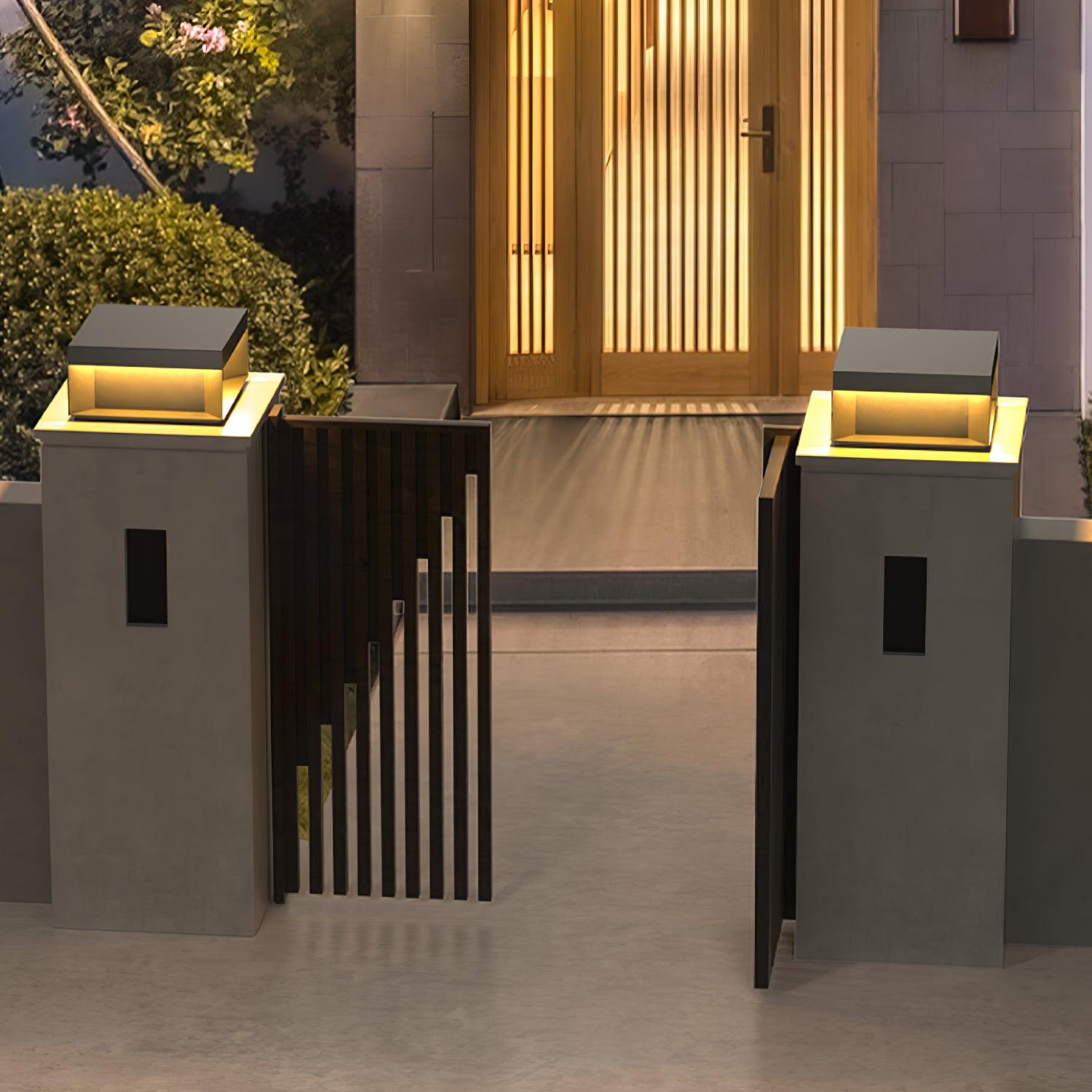Black Box Outdoor Post Light - Blowlighting