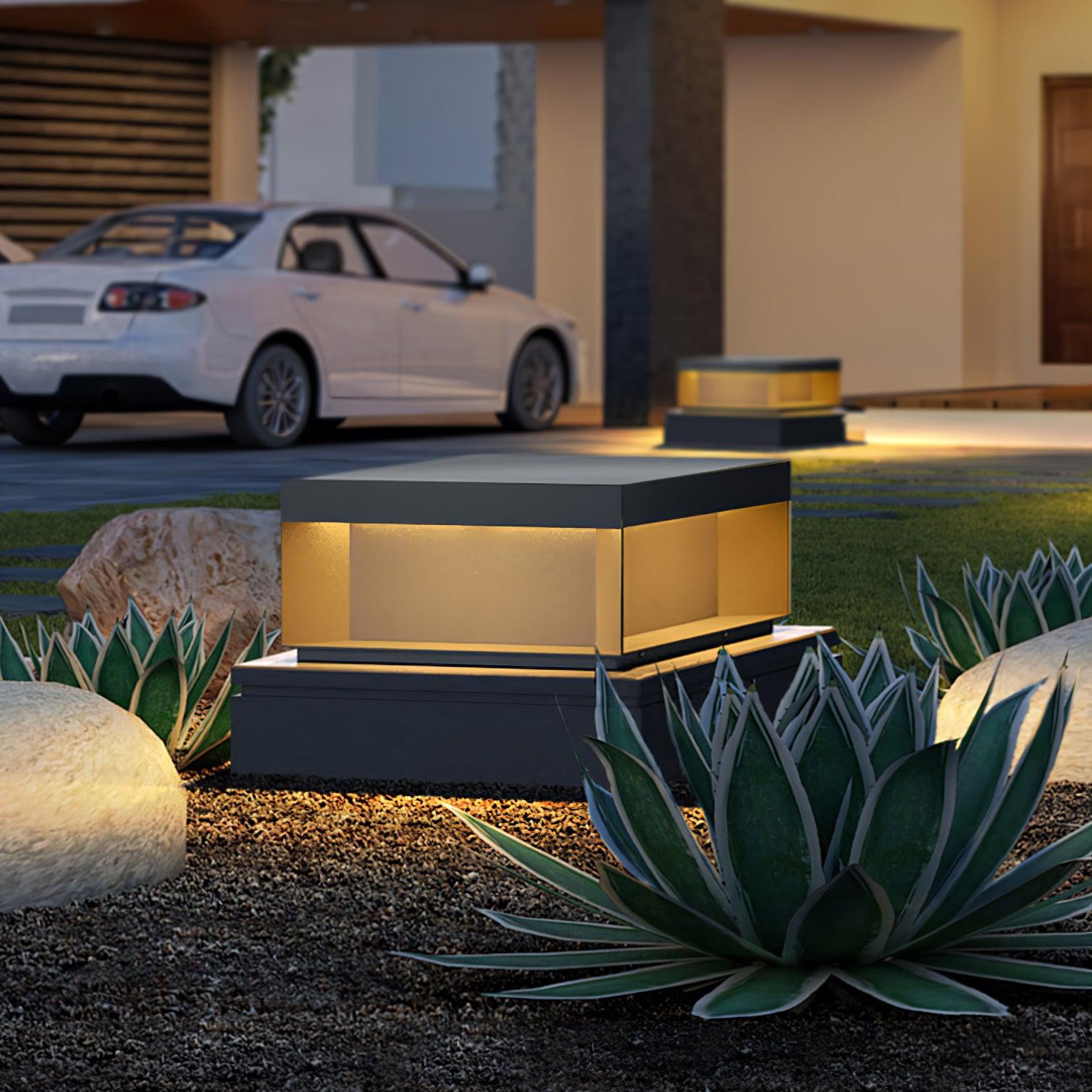 Black Box Outdoor Post Light - Blowlighting