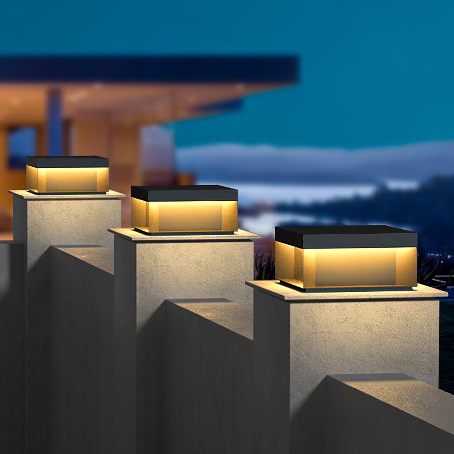 Black Box Outdoor Post Light - Blowlighting