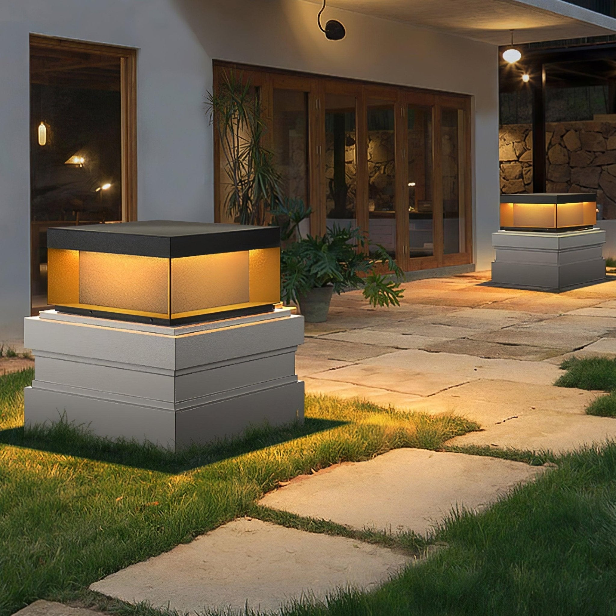 Black Box Outdoor Post Light - Blowlighting