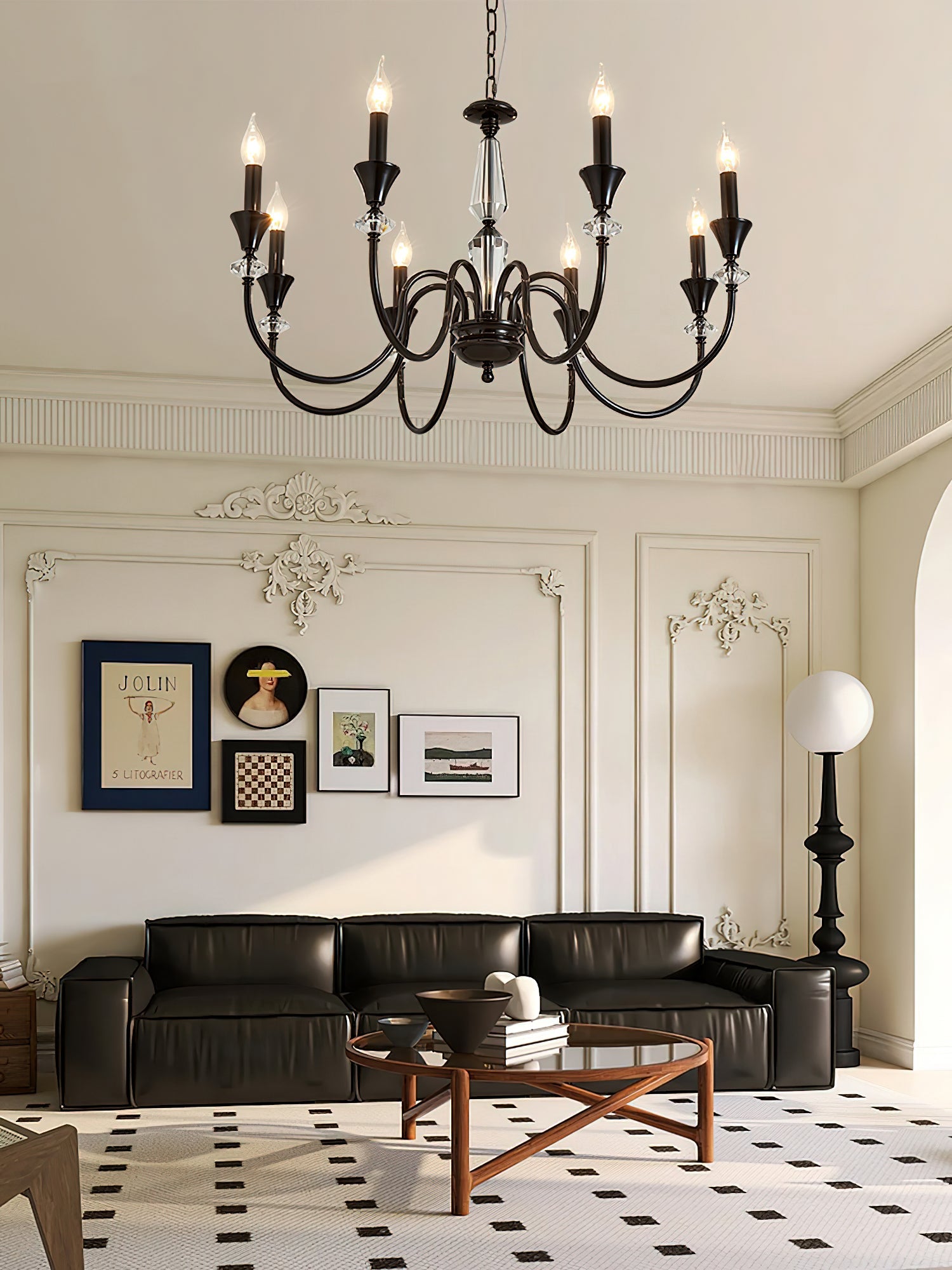Noir Candelabra Chandelier - Blowlighting