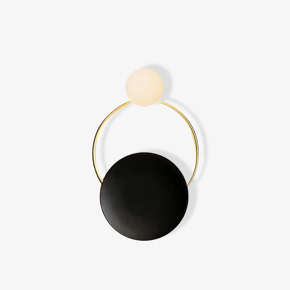 Black Circular Rings Wall Lamp - Blowlighting
