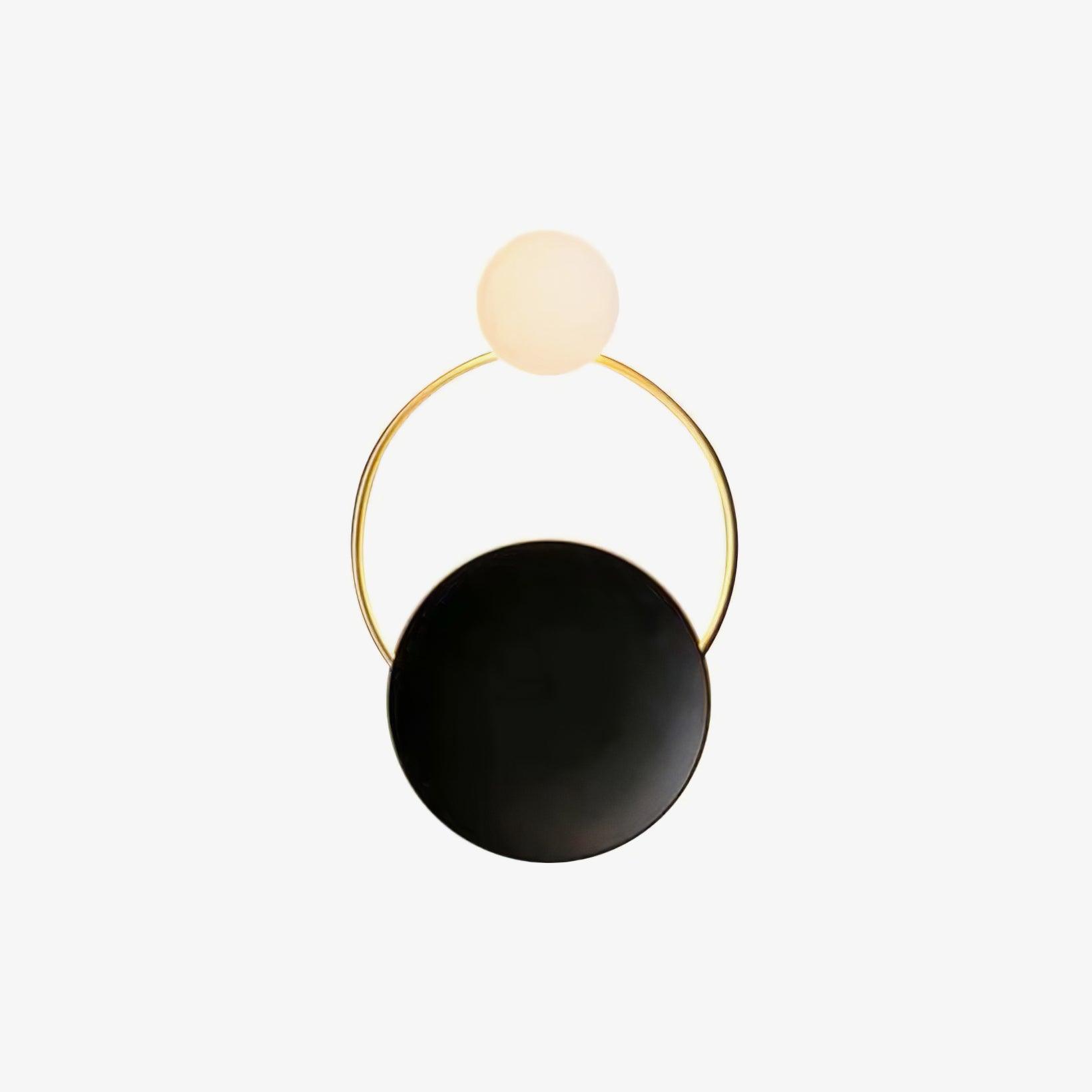 Black Circular Rings Wall Lamp - Blowlighting
