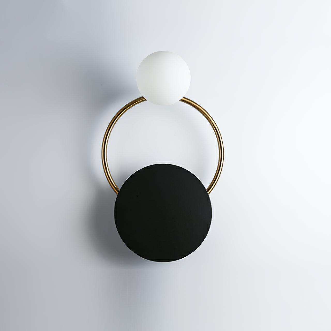 Black Circular Rings Wall Lamp - Blowlighting
