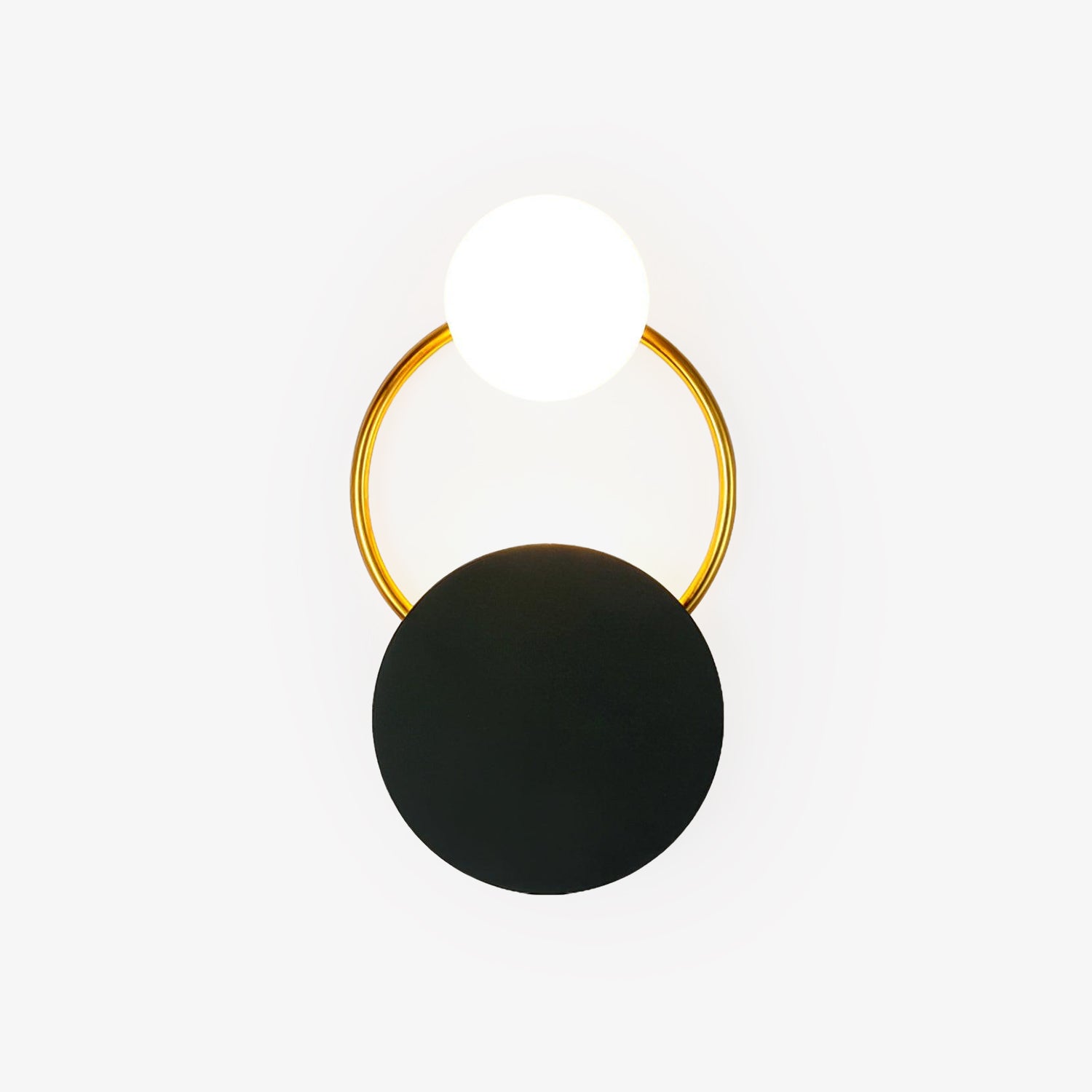 Black Circular Rings Wall Lamp - Blowlighting
