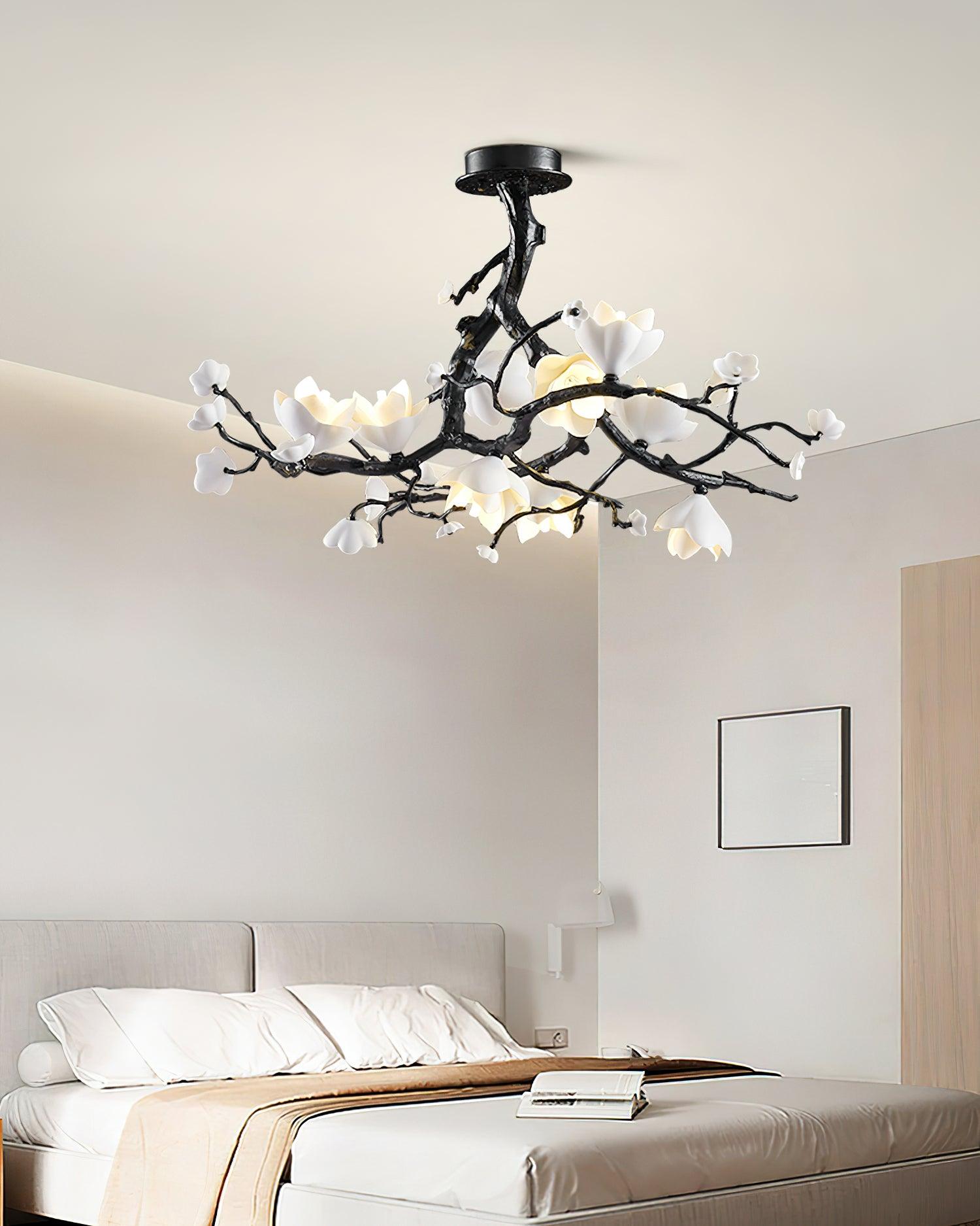 Black Copper Tree Chandelier - Blowlighting