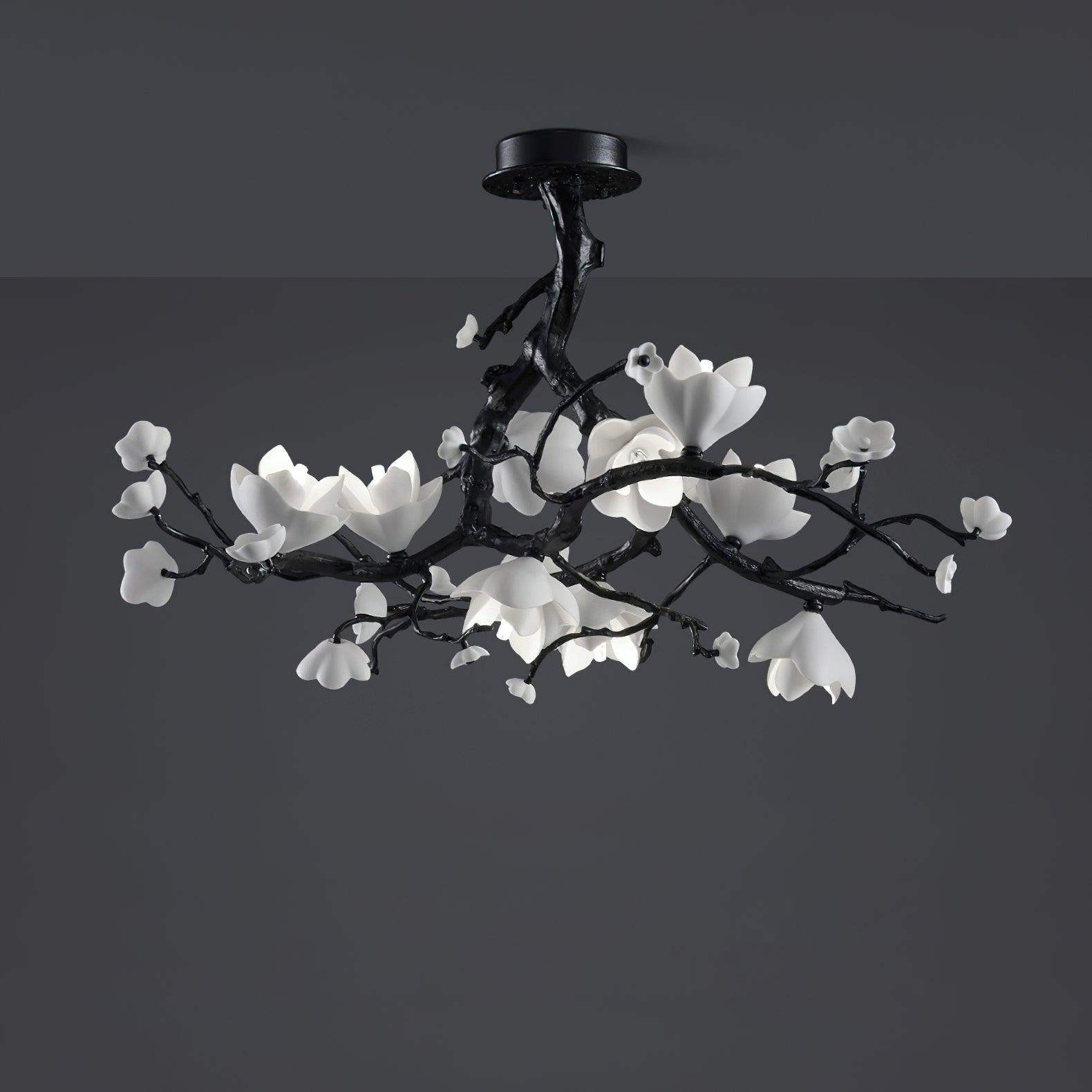 Black Copper Tree Chandelier - Blowlighting