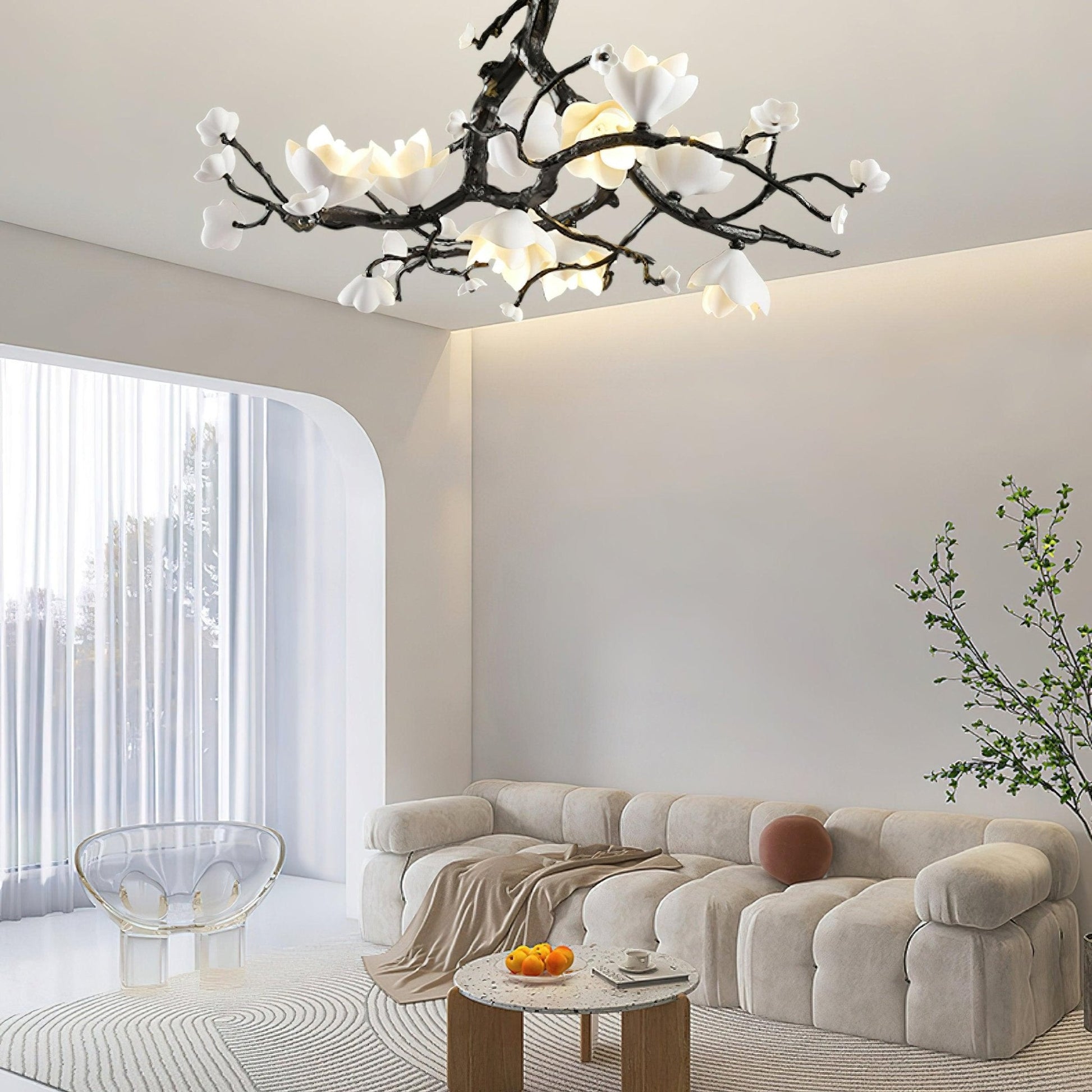 Black Copper Tree Chandelier - Blowlighting