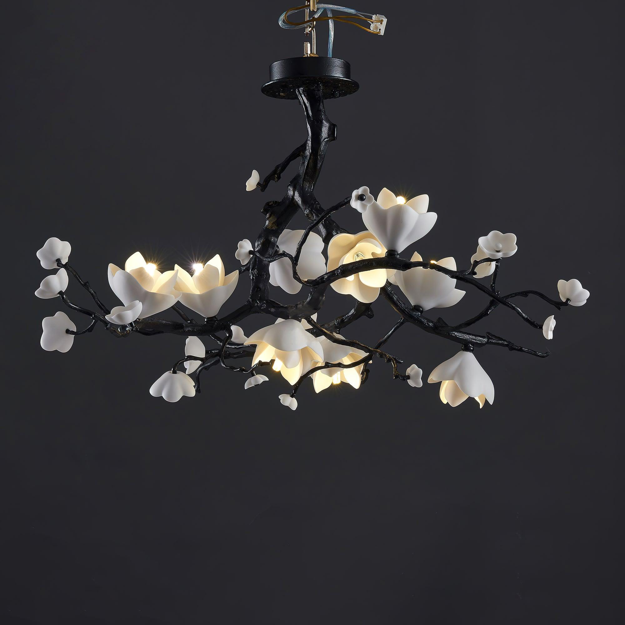 Black Copper Tree Chandelier - Blowlighting