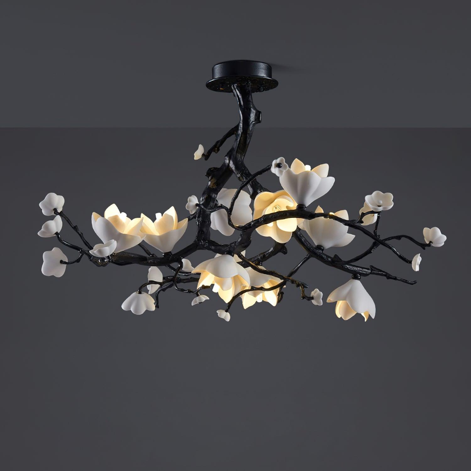 Black Copper Tree Chandelier - Blowlighting