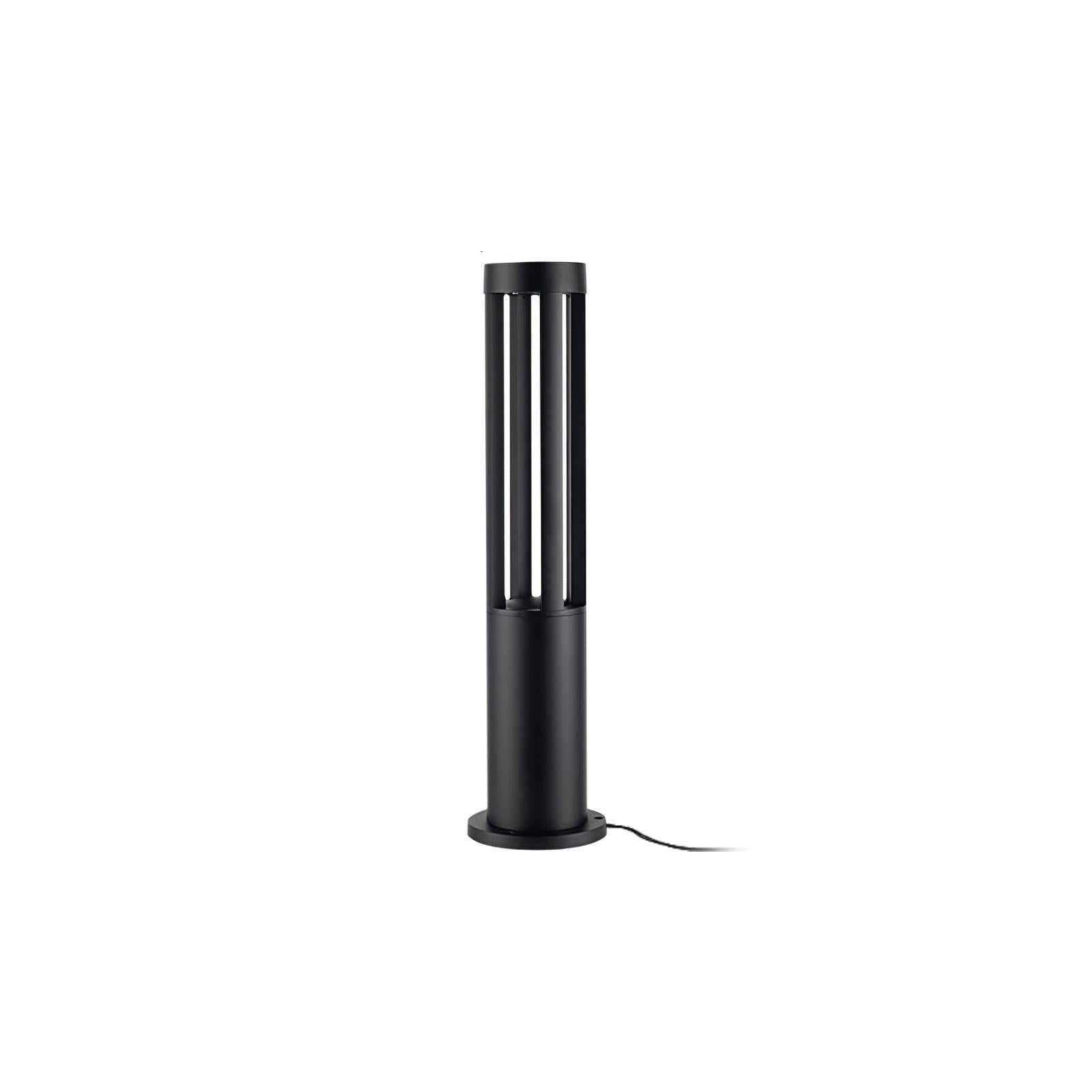 Black Cylindrical Garden Outdoor Light - Blowlighting