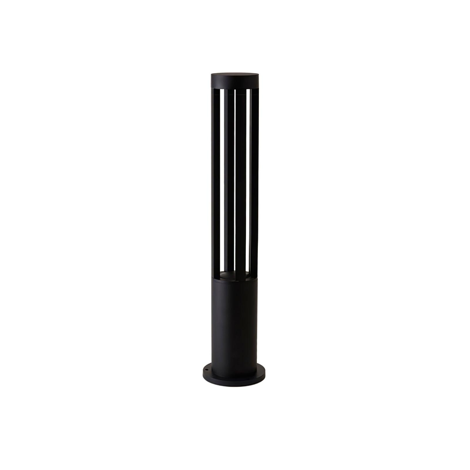 Black Cylindrical Garden Outdoor Light - Blowlighting