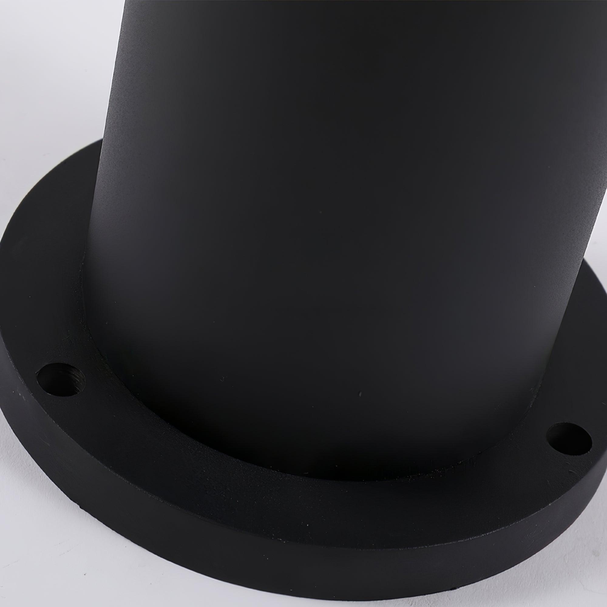 Black Cylindrical Garden Outdoor Light - Blowlighting