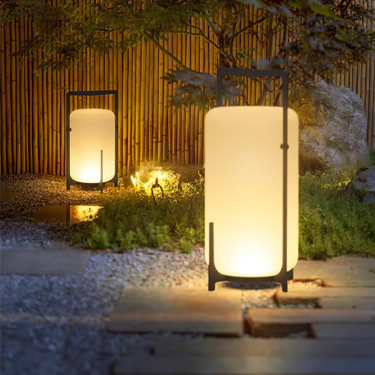 Black Twilight Lantern Table Lamp - Blowlighting