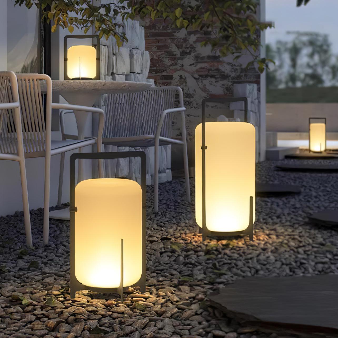 Black Twilight Lantern Table Lamp - Blowlighting