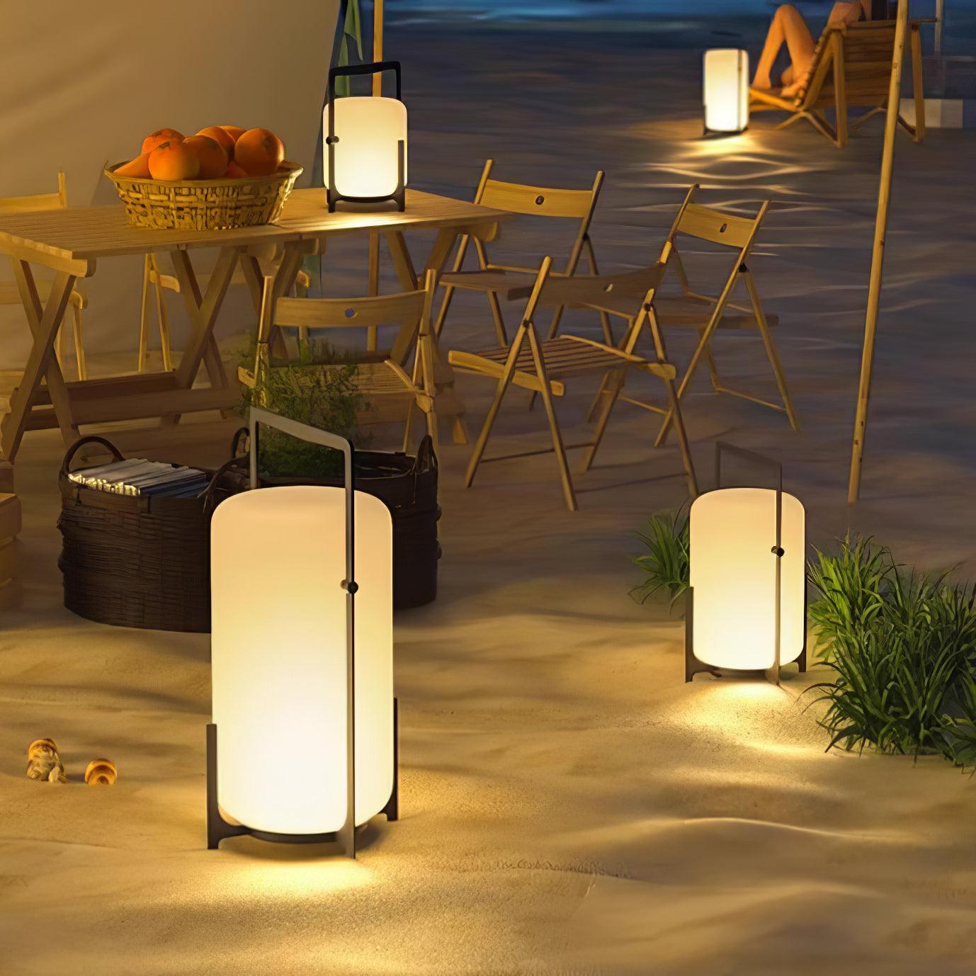 Black Twilight Lantern Table Lamp - Blowlighting