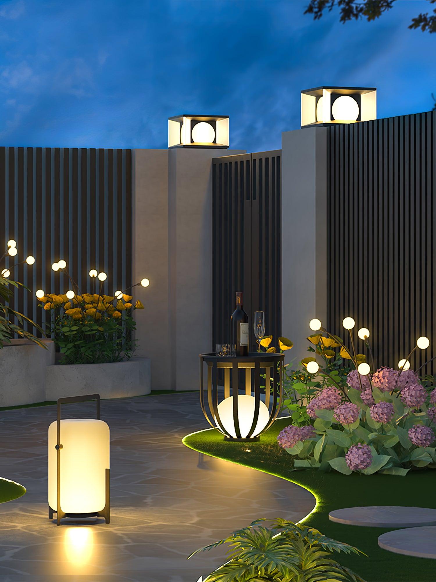 Black Twilight Lantern Table Lamp - Blowlighting