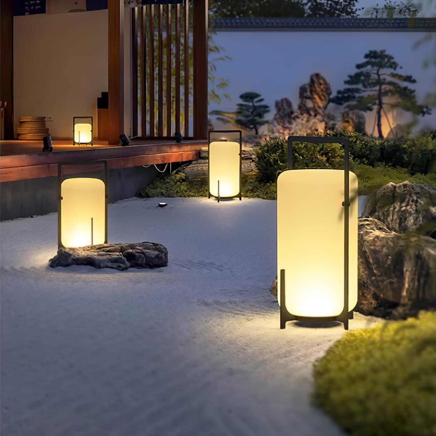 Black Twilight Lantern Table Lamp - Blowlighting