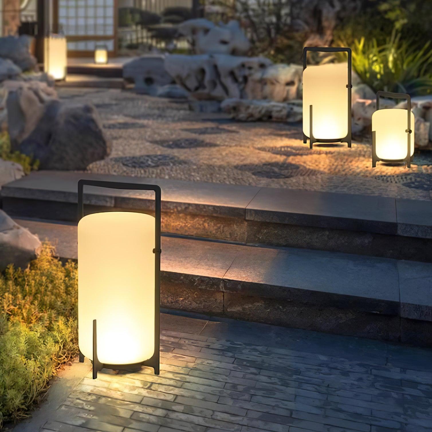 Black Twilight Lantern Table Lamp - Blowlighting