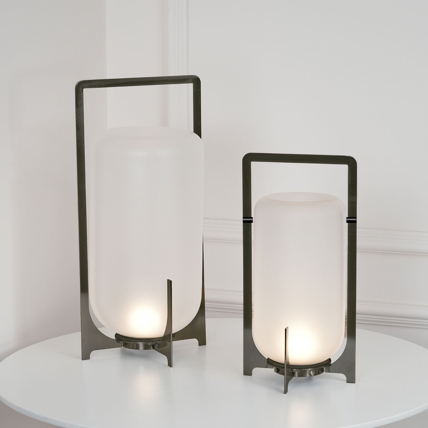 Steel Twilight Lantern Table Light - Blowlighting