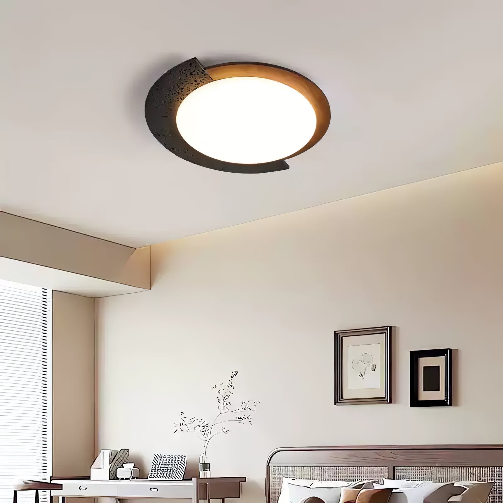 Ulvinor Asymmetrical Travertine Ceiling Light - Blowlighting