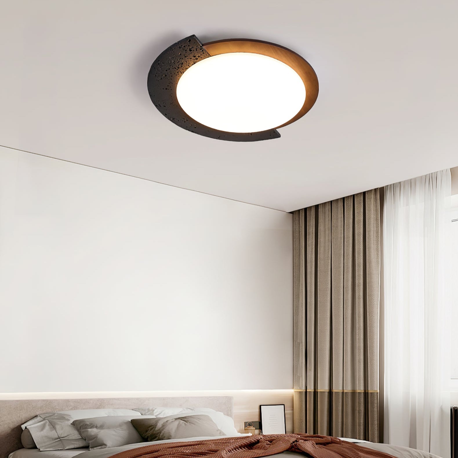 Ulvinor Asymmetrical Travertine Ceiling Light - Blowlighting