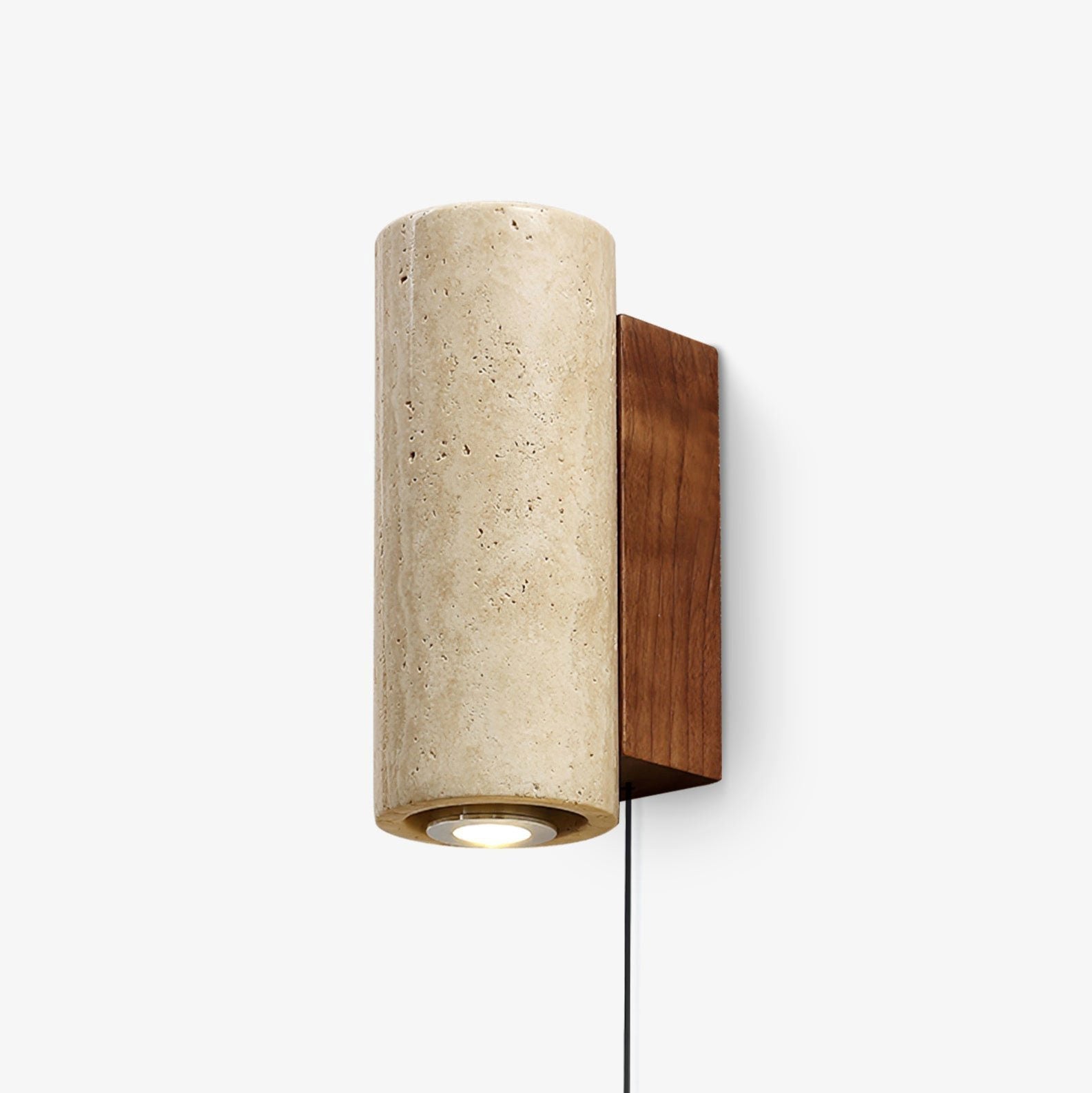 Veyrila Rectangular Travertine Wall Light - Blowlighting