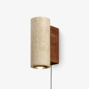 Veyrila Rectangular Travertine Wall Light - Blowlighting