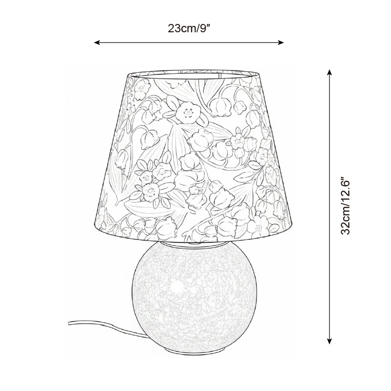 Bloomora Vintage Ceramics Table Light