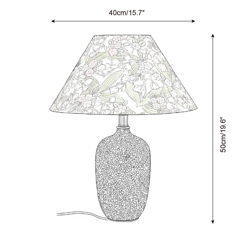 Bloomora Vintage Ceramics Table Light