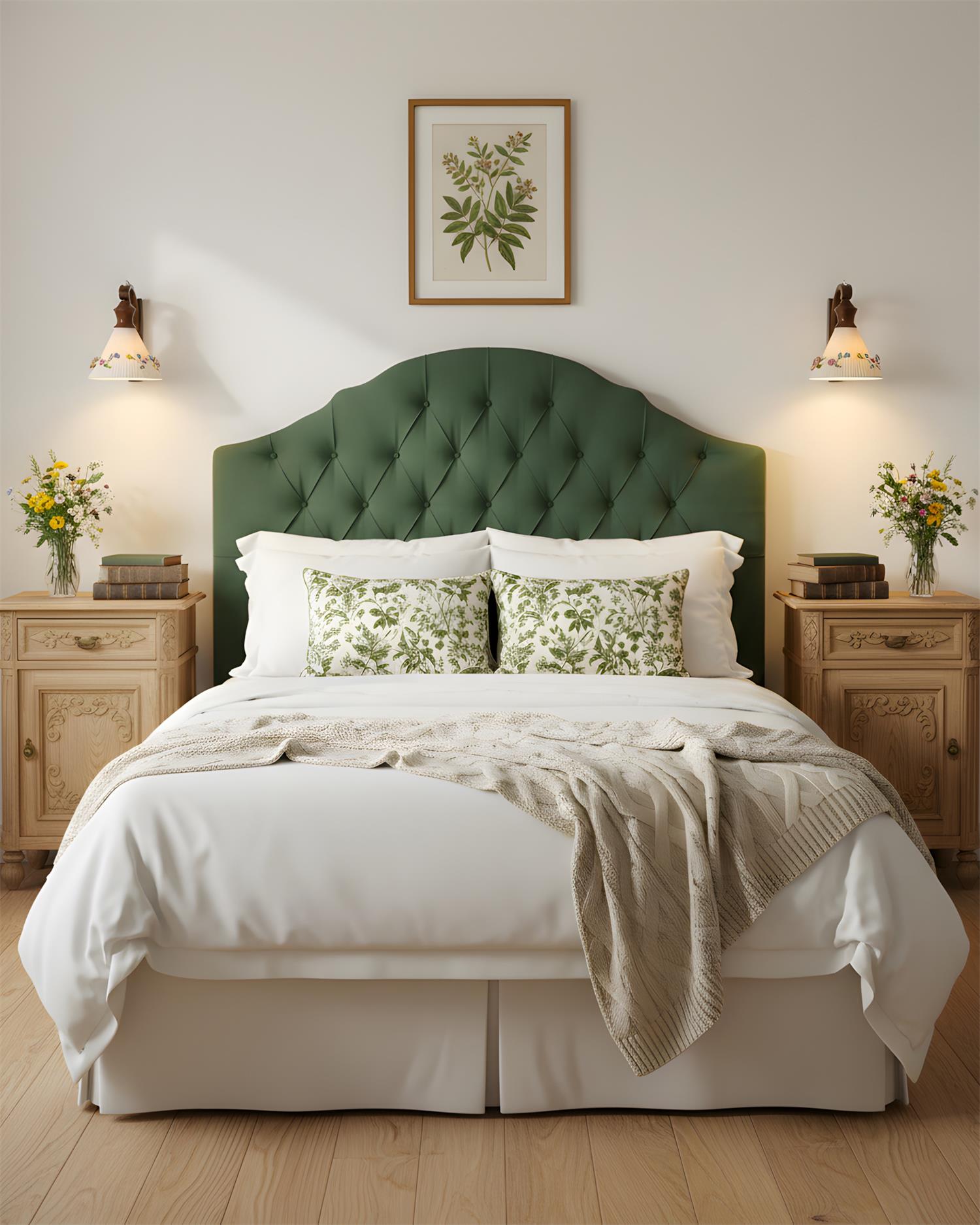 Romanty Elegant Flower Wood Wall Lamp