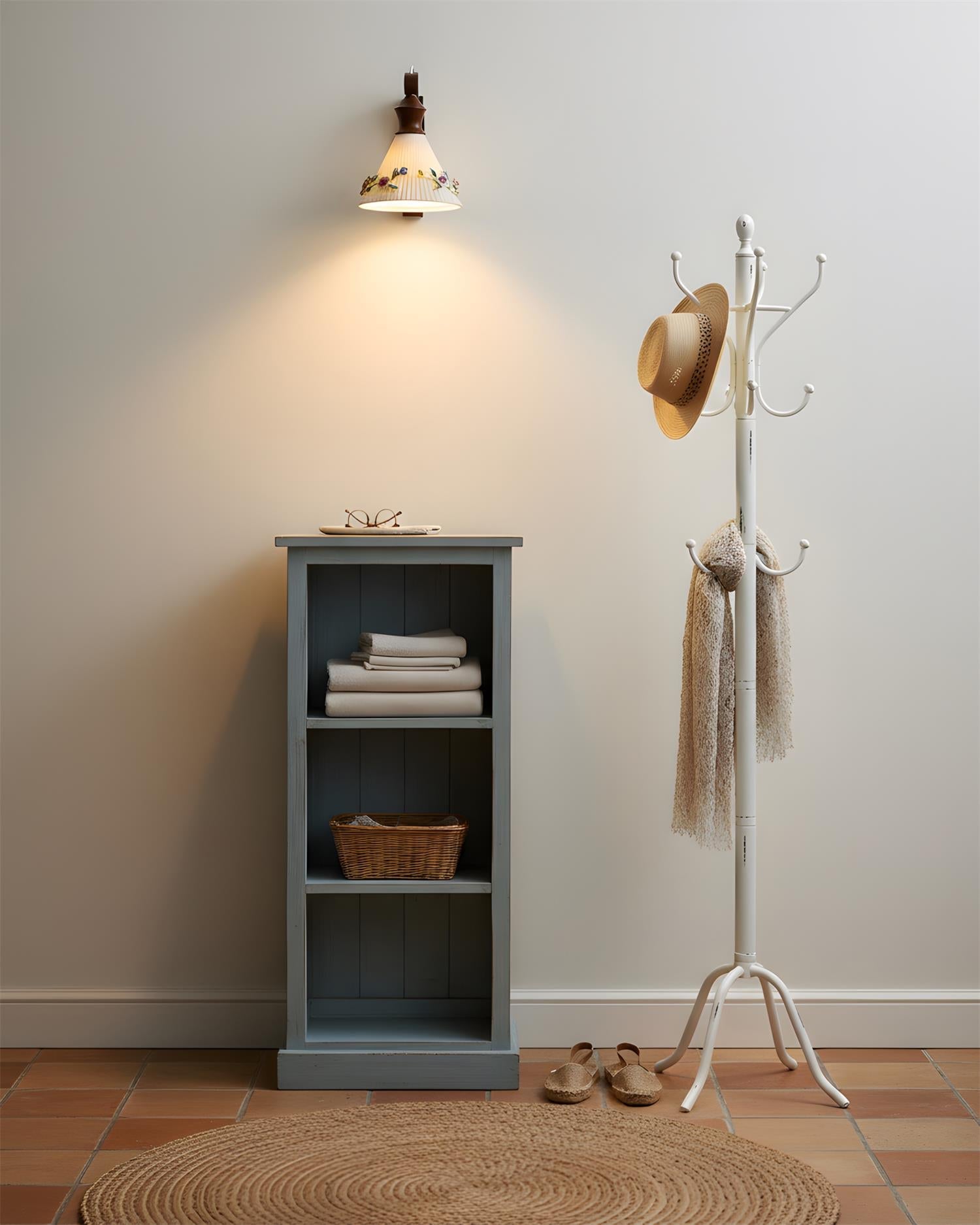 Romanty Elegant Flower Wood Wall Lamp