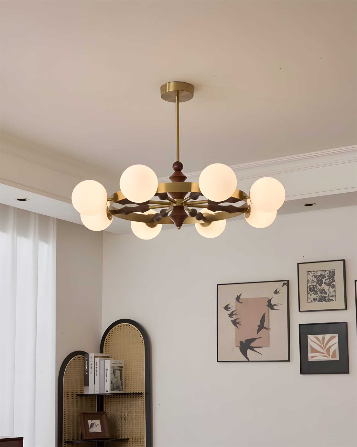 Blossic Natural Glass Chandelier