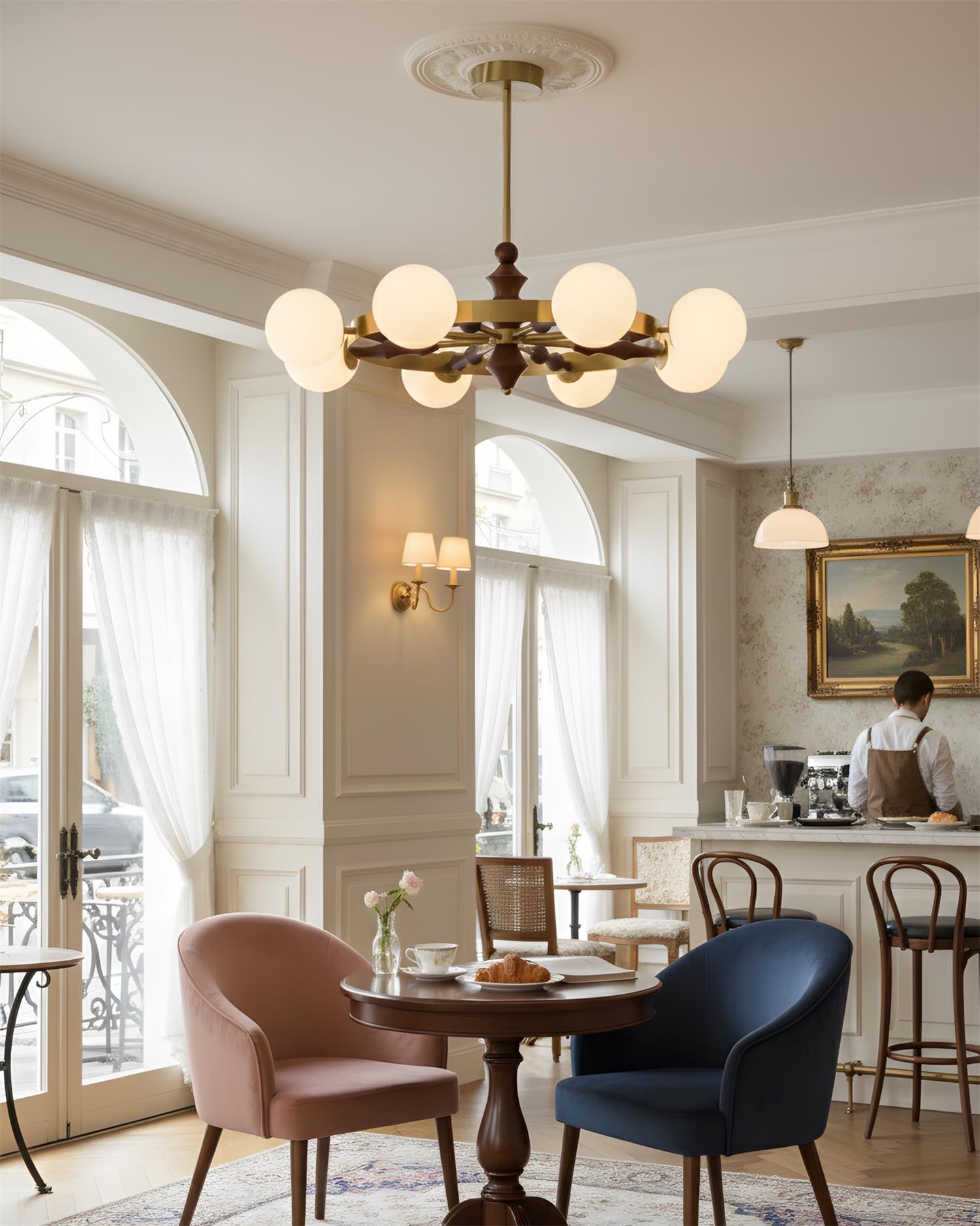 Blossic Natural Glass Chandelier