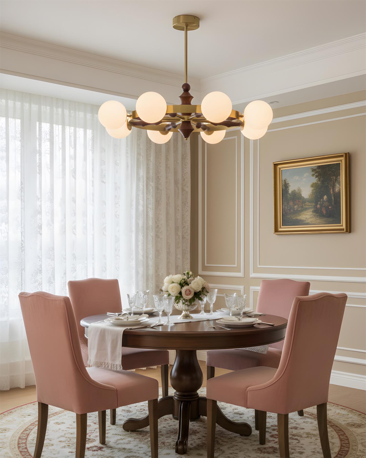 Blossic Natural Glass Chandelier