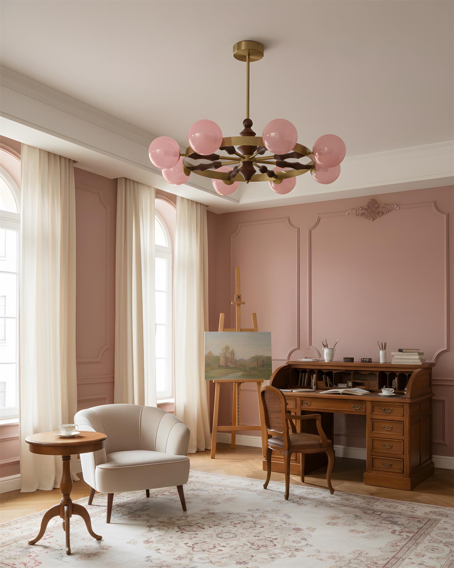 Blossic Natural Glass Chandelier