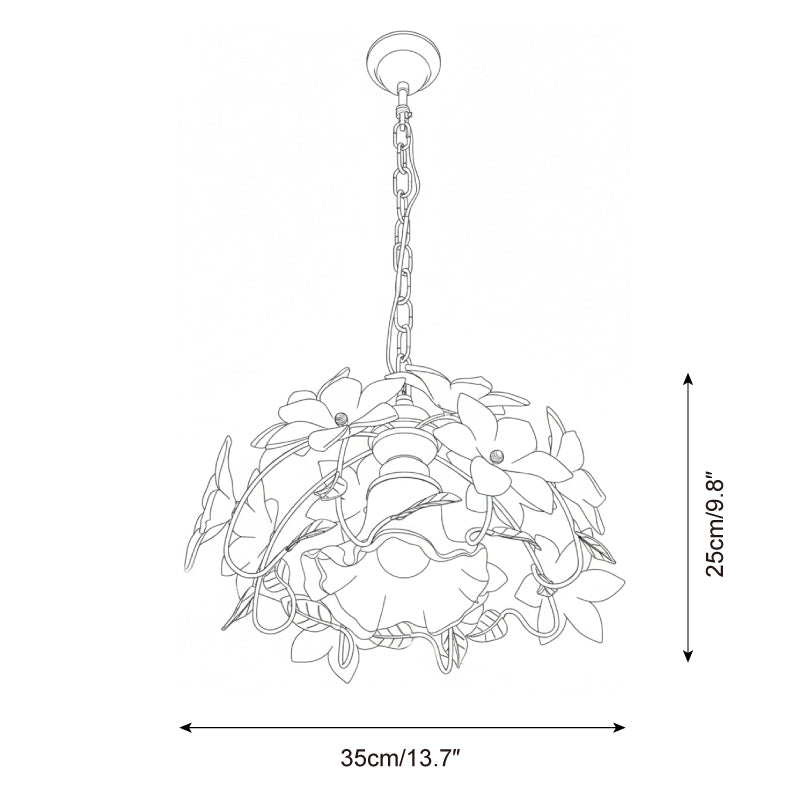 Blossira Floral Glass Pendant Light