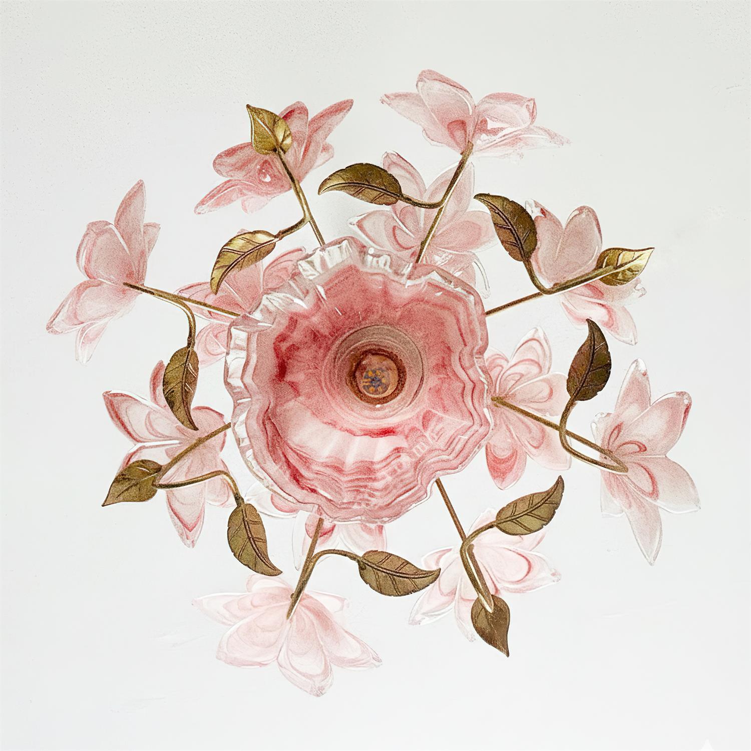 Blossira Floral Glass Pendant Light