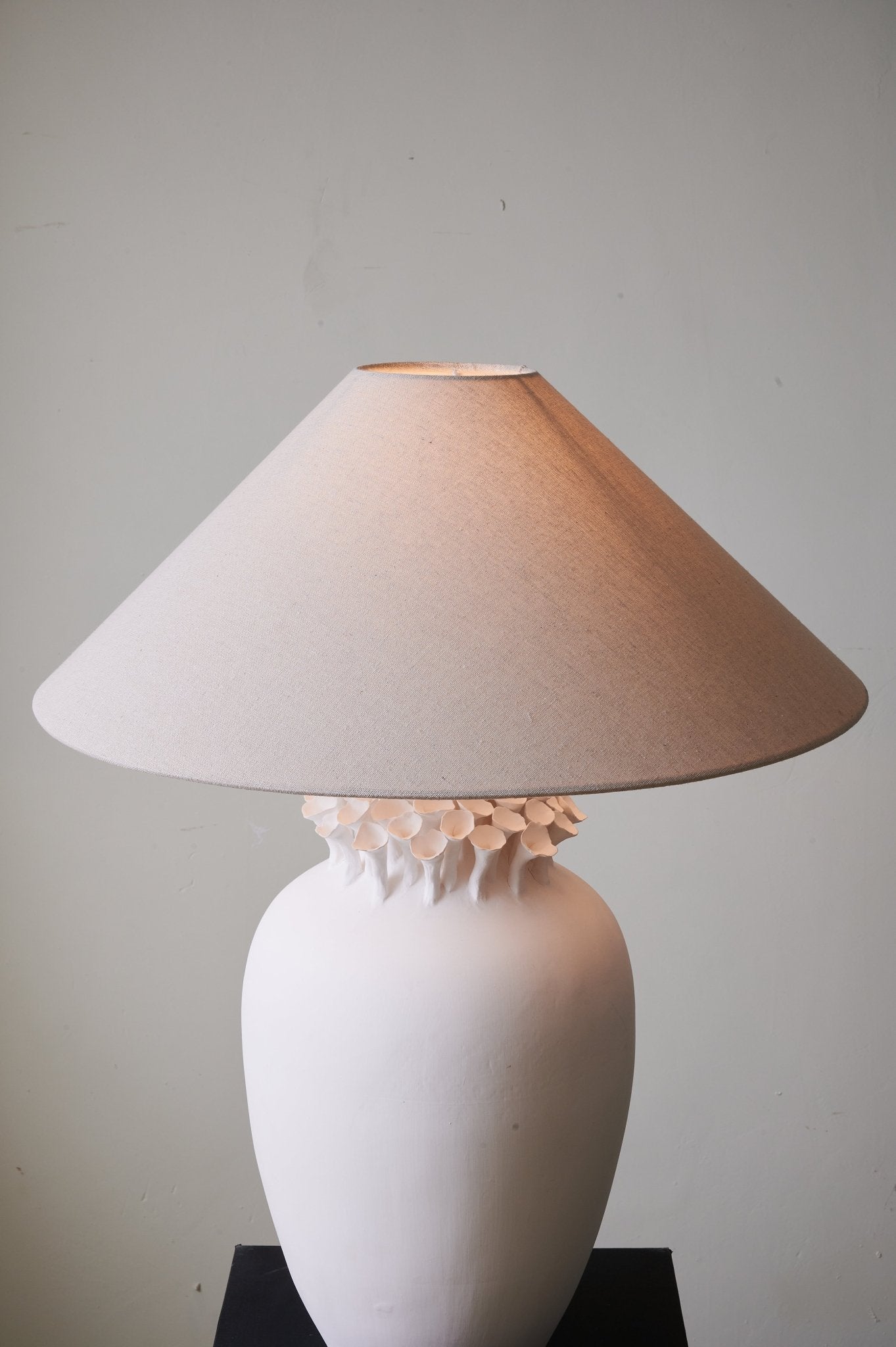 Blossom Crest Ceramic Table Lamp - Blowlighting