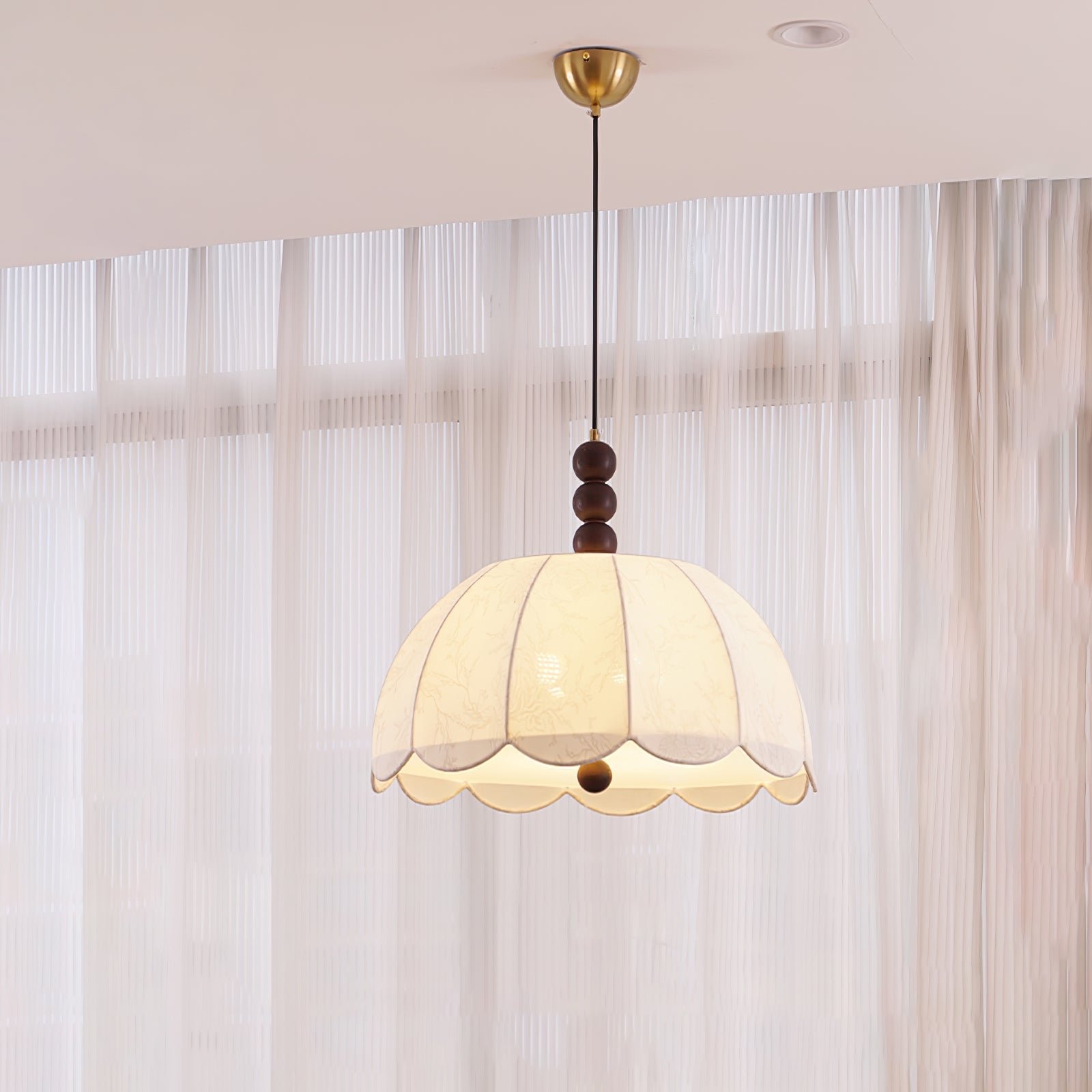 Blossom Fabric Swag Pendant Light - Blowlighting