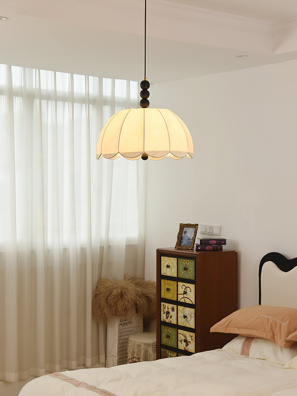 Blossom Fabric Swag Pendant Light - Blowlighting