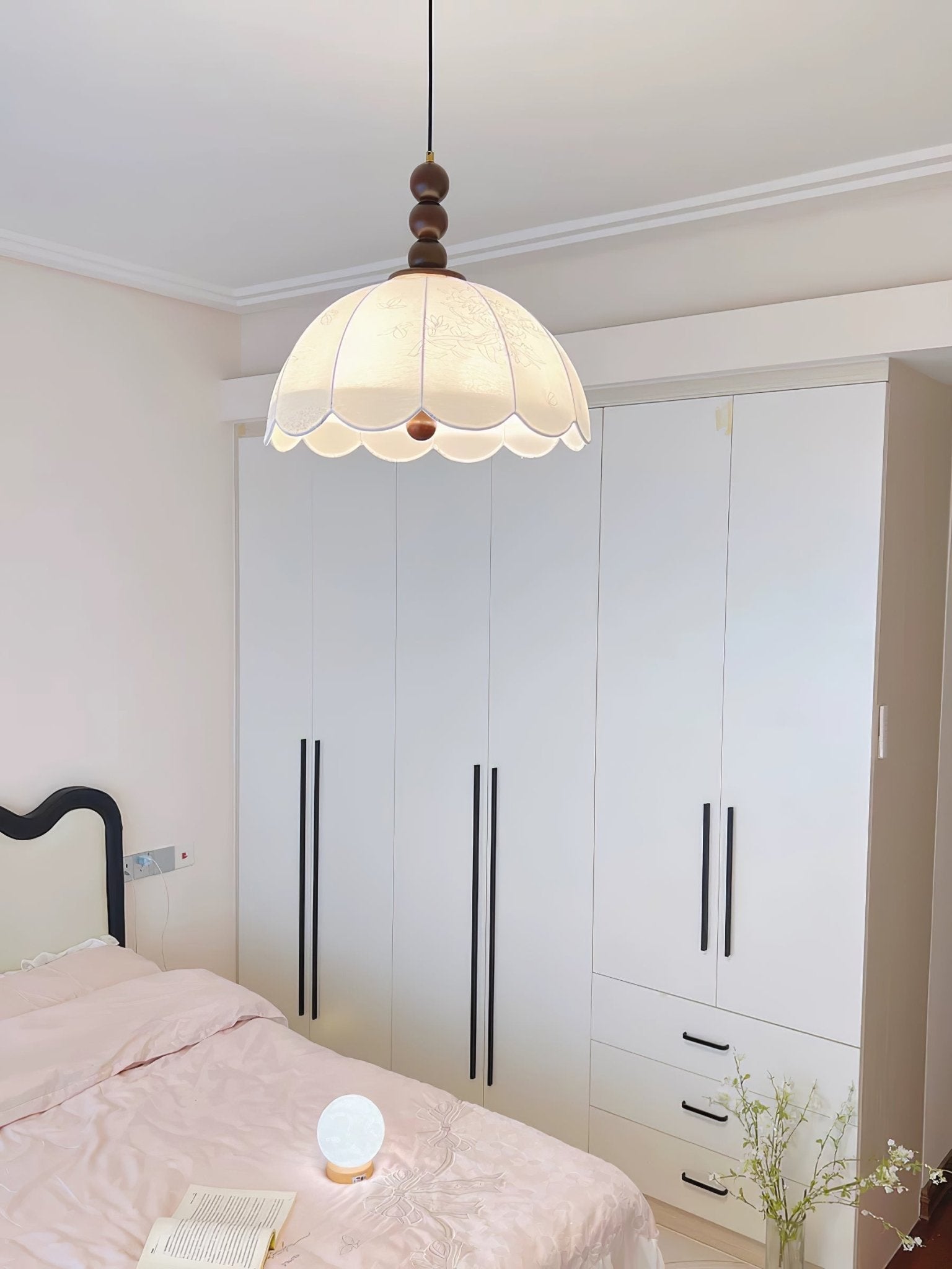 Blossom Fabric Swag Pendant Light - Blowlighting