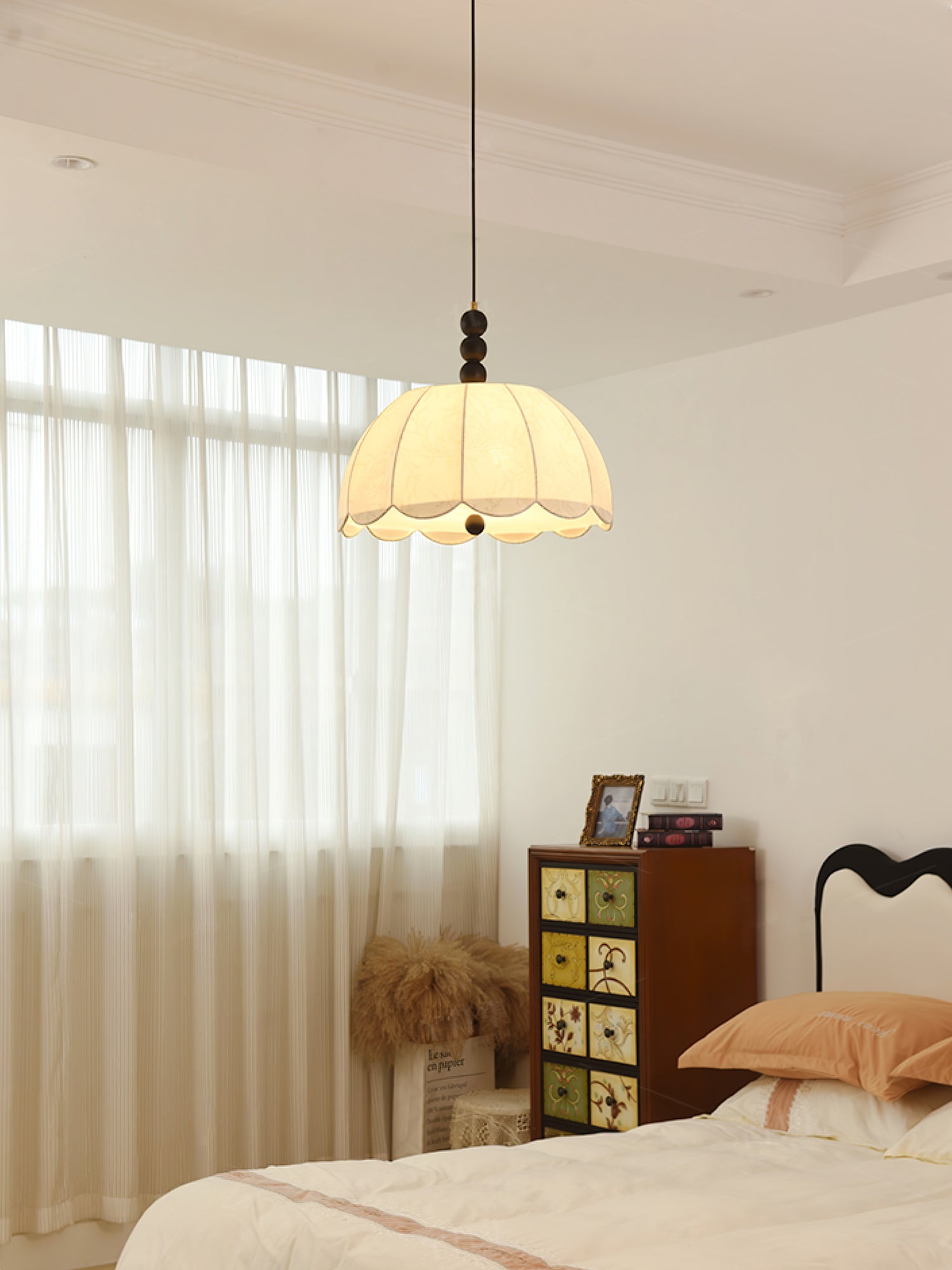 Blossom Fabric Swag Pendant Light - Blowlighting