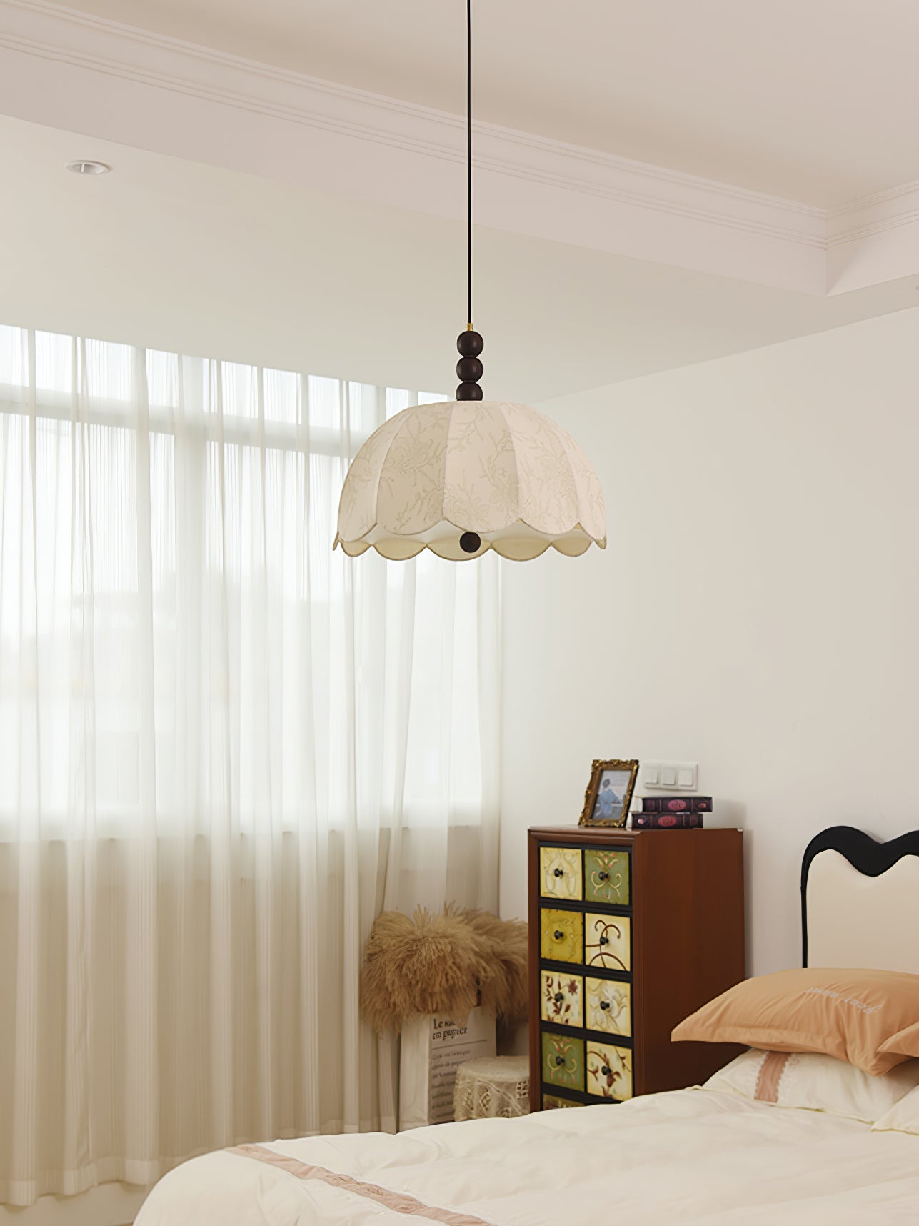 Blossom Fabric Swag Pendant Light - Blowlighting